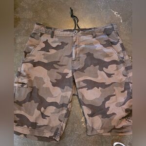 Collection B Brown Camouflage Hybrid Shorts